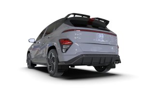 Hyundai Kona N Line Mud Flap - Rally Armor - UR Black with Grey Logo - Black - `24-`25